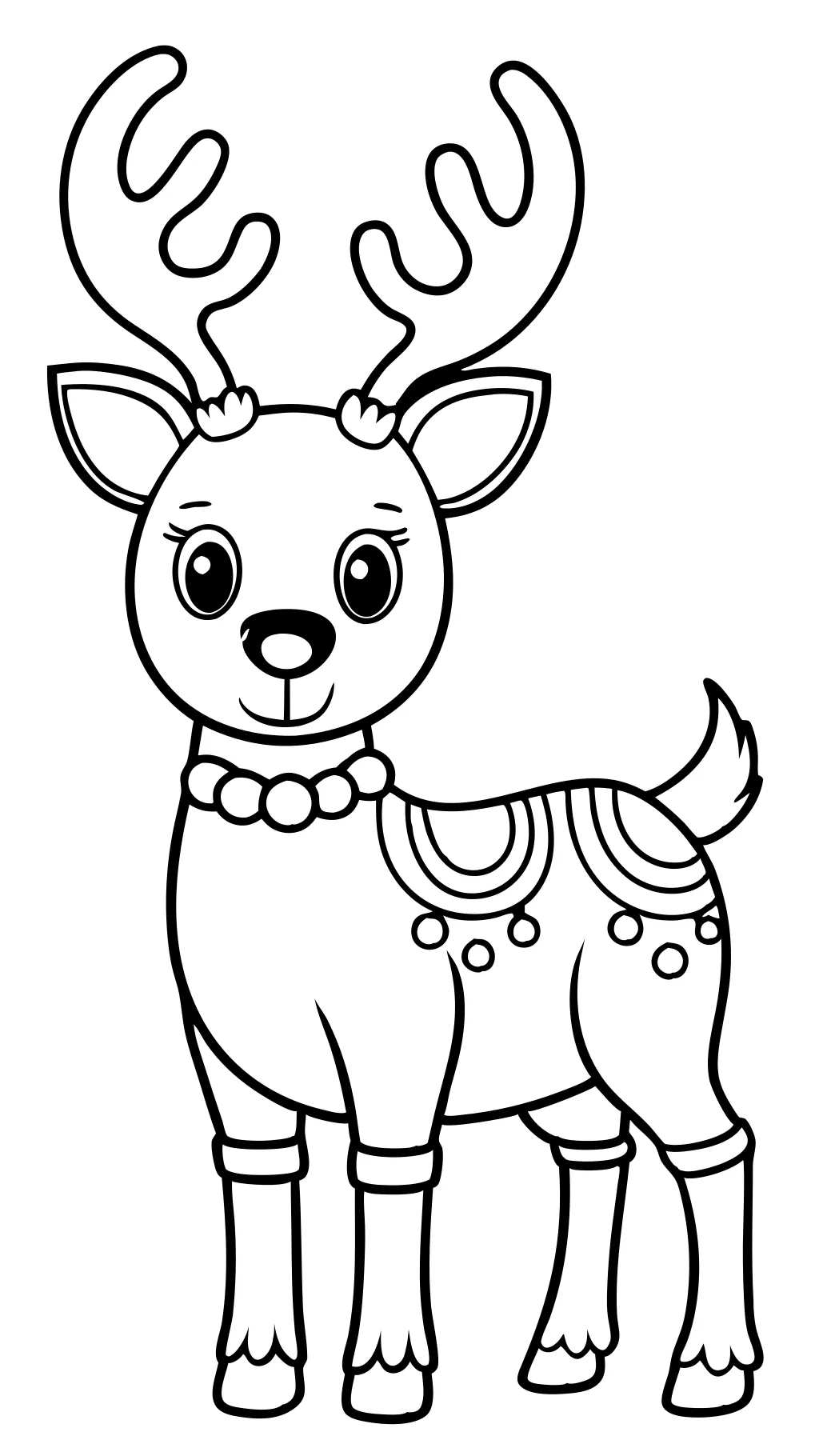 printable coloring pages of reindeer